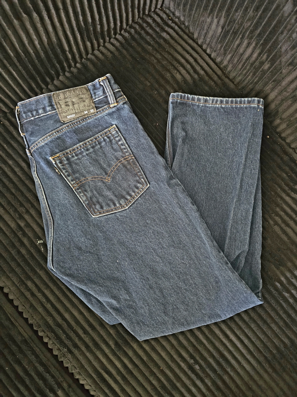 Levi's Baggy Dark Blue Jeans 34×32